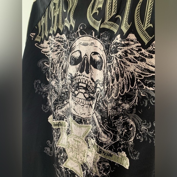 Men's Black Graphic Jacket - Picture 2 of 5